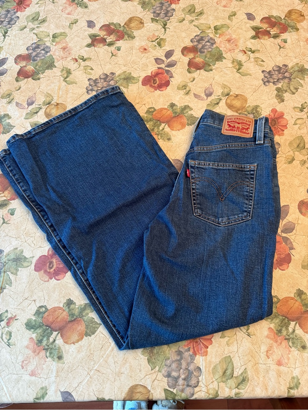 Levi's Women's Dark Blue Wide Leg Jeans